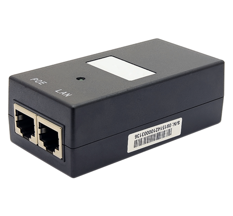 Gigabit Passive PoE Injector 24W POE Adapter 36-72V DC Input 24V PoE Output  Converter (Not for 802.3af/at devices)