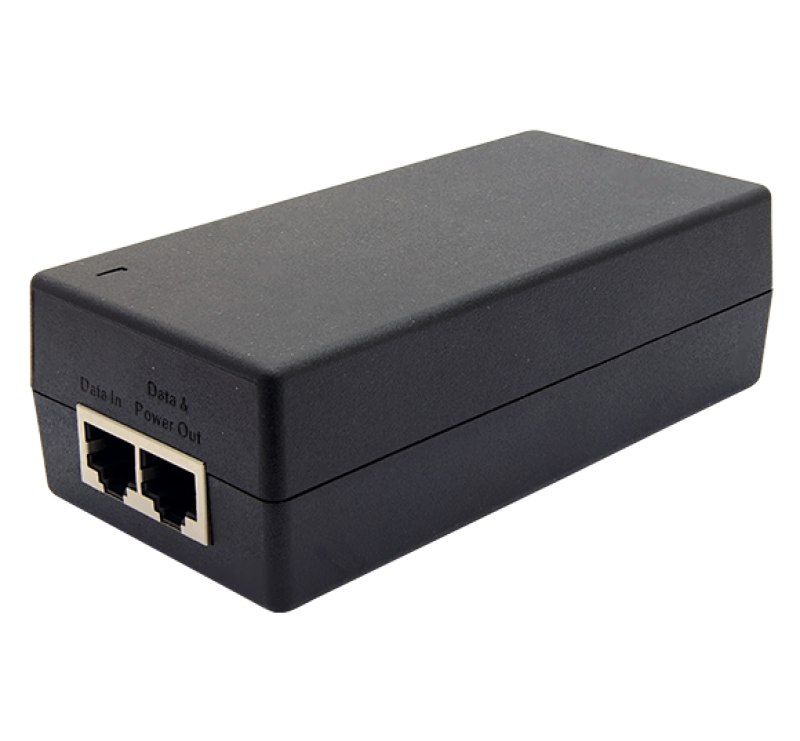 Gigabit Power Over Ethernet PoE Injector (802.3af/48V) RF Concepts